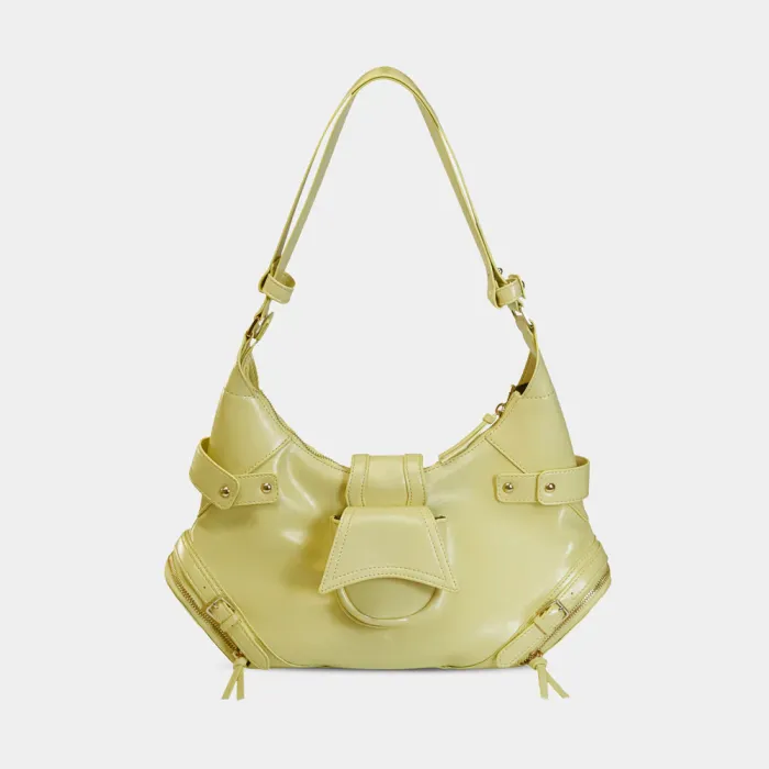 Mini Shoulder Bag | Reversible PU Leather Crossbody with Two Looks