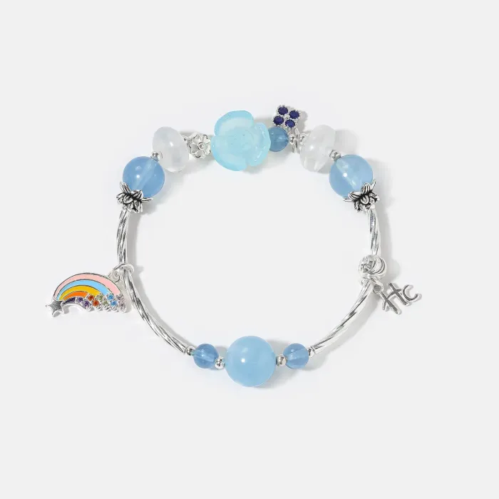 Aquamarine Bracelet | Natural Stone Jewelry for Women & Men