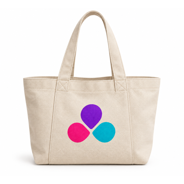 Smile Cream Tote Bag | White Cream | Size S Smile Cream Tote Bag | White Cream | Size S