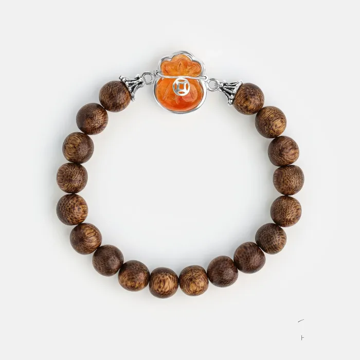 Natural Agarwood Bracelet | Handcrafted Wood Jewelry