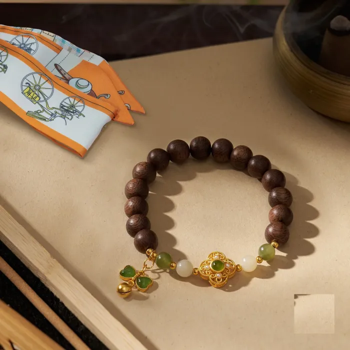 Natural Agarwood Bracelet | Handcrafted Wood Jewelry