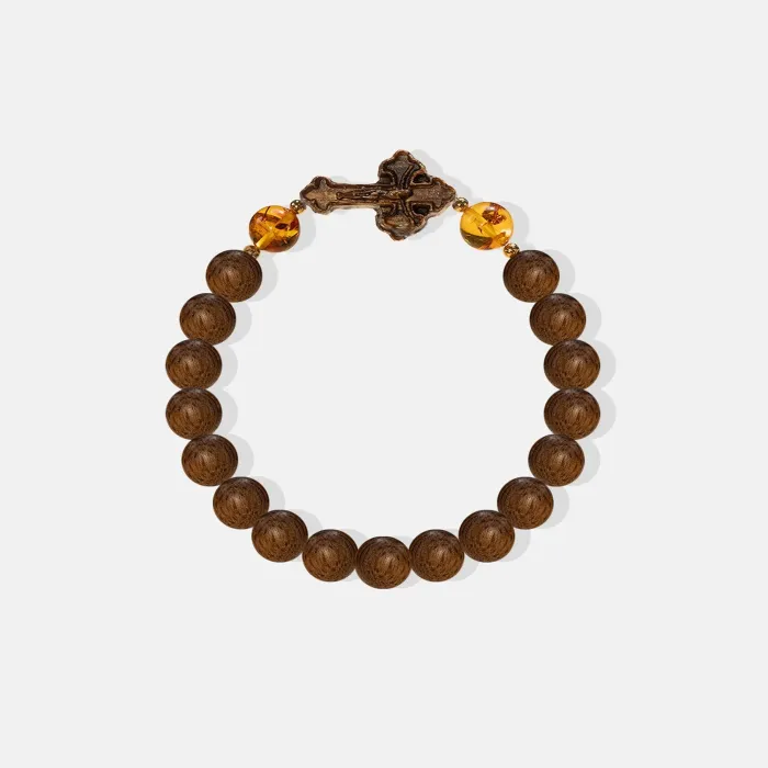 Natural Agarwood Bracelet | Handcrafted Wood Jewelry