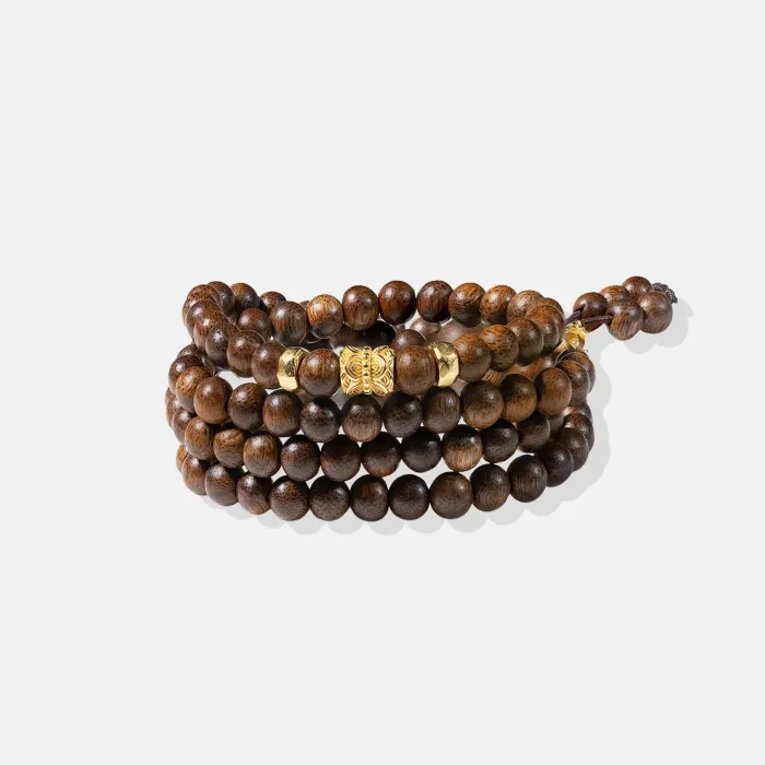 Natural Agarwood Bracelet | Handcrafted Wood Jewelry