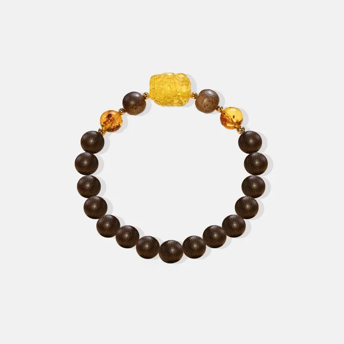 Natural Agarwood Bracelet | Handcrafted Wood Jewelry