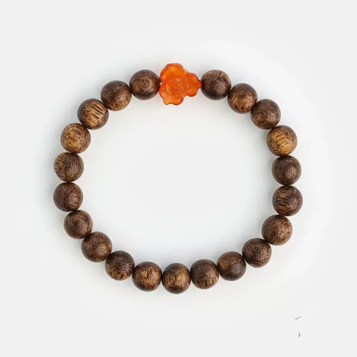 Natural Agarwood Bracelet | Handcrafted Wood Jewelry