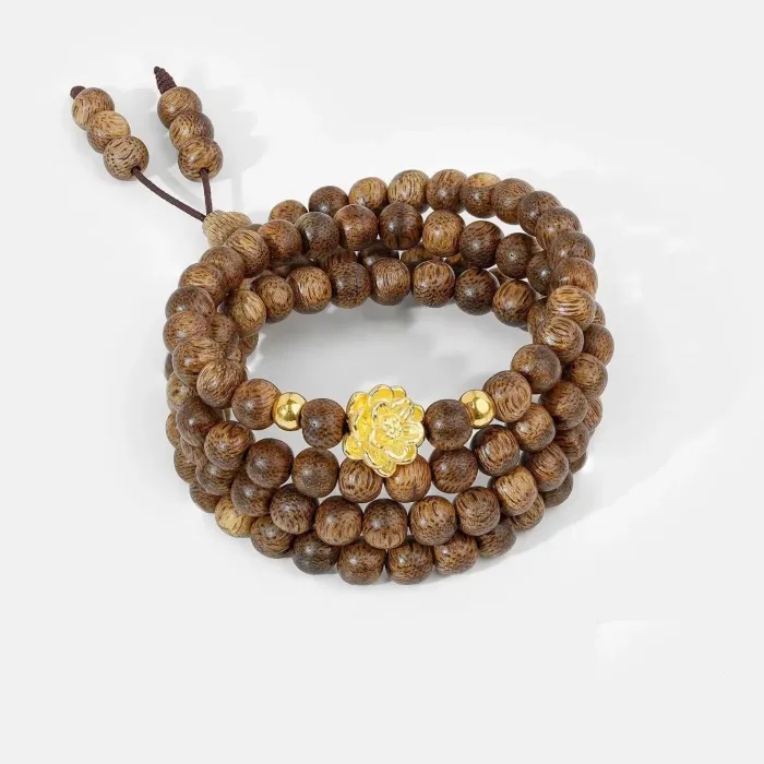 Natural Agarwood Bracelet | Handcrafted Wood Jewelry