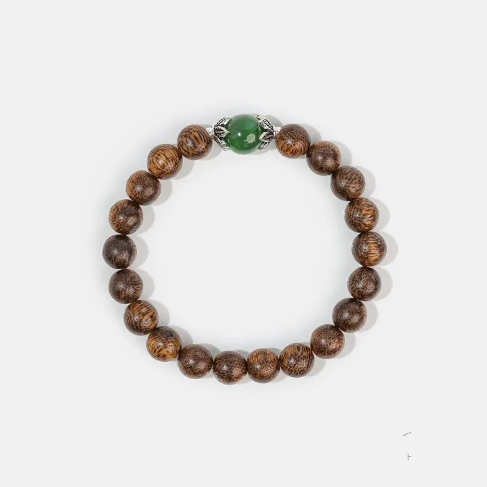 Natural Agarwood Bracelet | Handcrafted Wood Jewelry