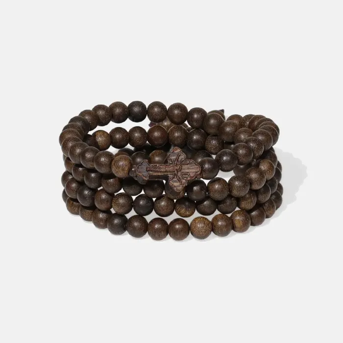 Natural Agarwood Bracelet | Handcrafted Wood Jewelry