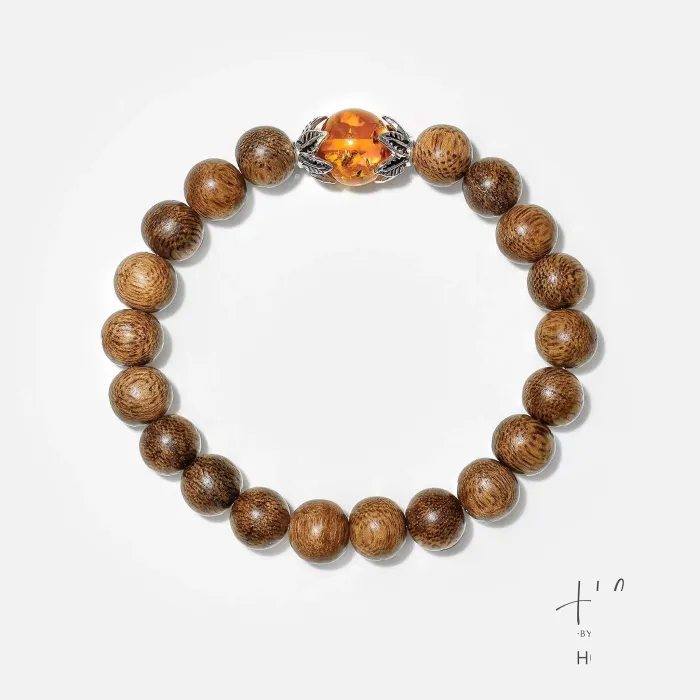 Natural Agarwood Bracelet | Handcrafted Wood Jewelry