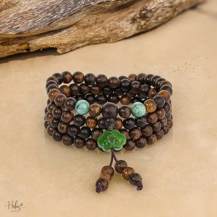Natural Agarwood Bracelet | Handcrafted Wood Jewelry