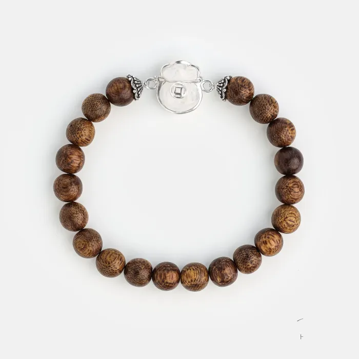Natural Agarwood Bracelet | Handcrafted Wood Jewelry