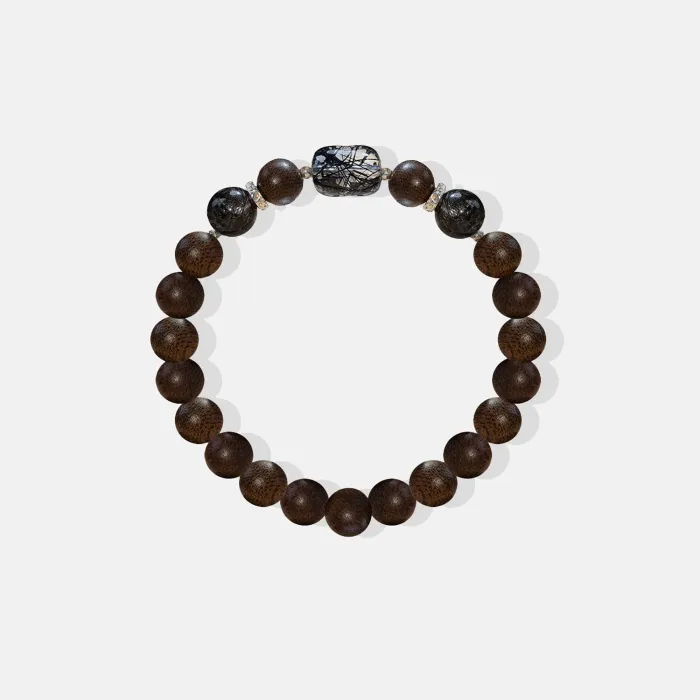 Natural Agarwood Bracelet | Handcrafted Wood Jewelry