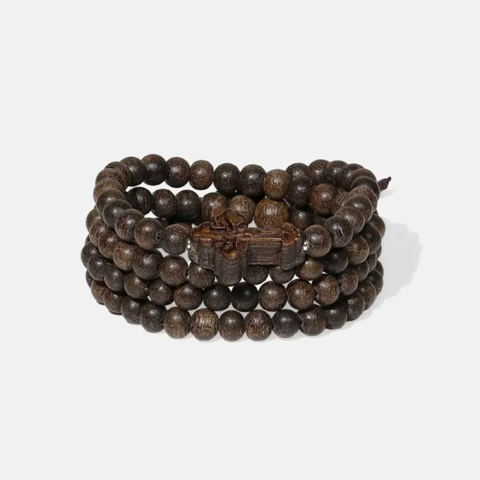 Natural Agarwood Bracelet | Handcrafted Wood Jewelry