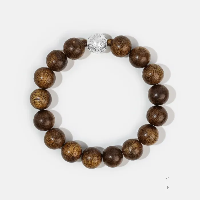 Natural Agarwood Bracelet | Handcrafted Wood Jewelry for Women & Men