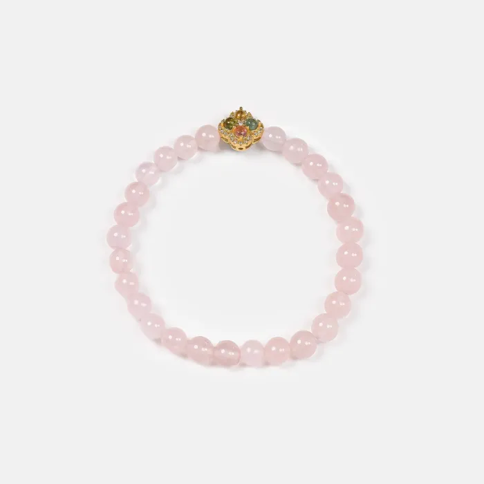 Rose Quartz Bracelet | Natural Stone Jewelry for Women & Men