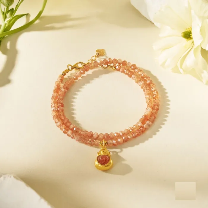 Sunstone Bracelet | Natural Stone Jewelry for Women & Men