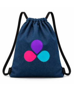 Smiley Drawstring Bag | Minimalist Gym & Everyday Sackpack