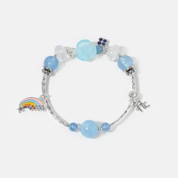 Aquamarine Bracelet | Natural Stone Jewelry for Women & Men