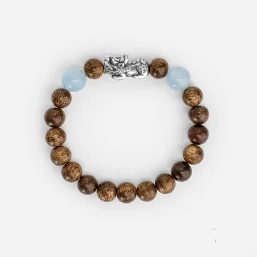 Natural Agarwood Bracelet | Handcrafted Wood Jewelry