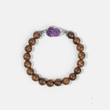 Natural Agarwood Bracelet | Handcrafted Wood Jewelry