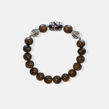Natural Agarwood Bracelet | Handcrafted Wood Jewelry