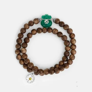 Natural Agarwood Bracelet | Handcrafted Wood Jewelry