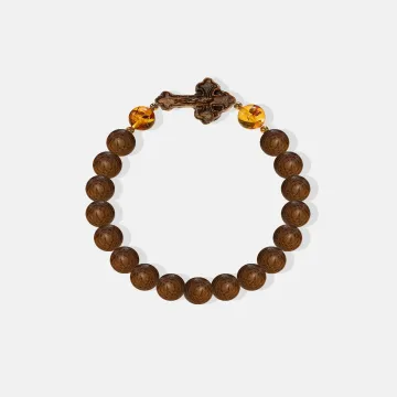 Natural Agarwood Bracelet | Handcrafted Wood Jewelry