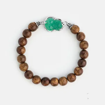 Natural Agarwood Bracelet | Handcrafted Wood Jewelry