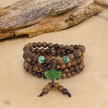 Natural Agarwood Bracelet | Handcrafted Wood Jewelry