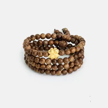 Natural Agarwood Bracelet | Handcrafted Wood Jewelry
