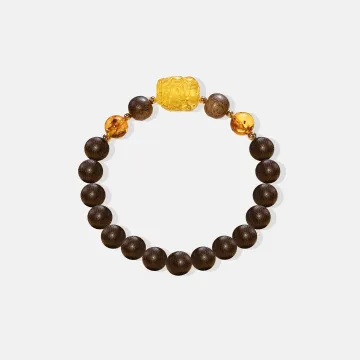 Natural Agarwood Bracelet | Handcrafted Wood Jewelry