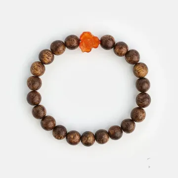 Natural Agarwood Bracelet | Handcrafted Wood Jewelry