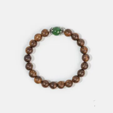 Natural Agarwood Bracelet | Handcrafted Wood Jewelry