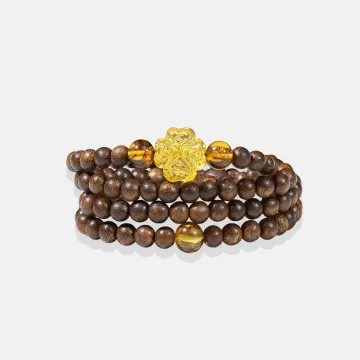 Natural Agarwood Bracelet | Handcrafted Wood Jewelry
