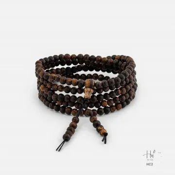Natural Agarwood Bracelet | Handcrafted Wood Jewelry for Women & Men