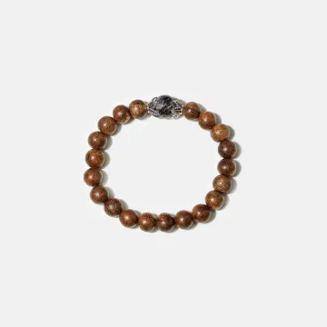 Natural Agarwood Bracelet | Handcrafted Wood Jewelry for Women & Men