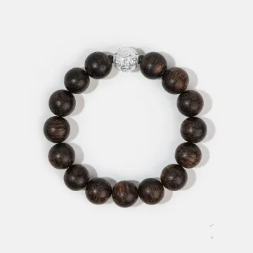 Natural Agarwood Bracelet | Handcrafted Wood Jewelry for Women & Men