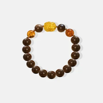 Natural Agarwood Bracelet | Handcrafted Wood Jewelry for Women & Men