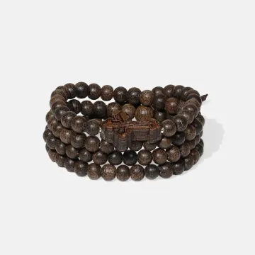 Natural Agarwood Bracelet | Handcrafted Wood Jewelry