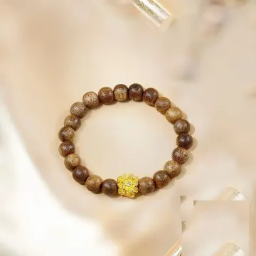 Natural Agarwood Bracelet | Handcrafted Wood Jewelry