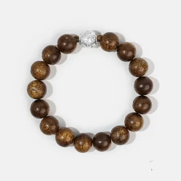Natural Agarwood Bracelet | Handcrafted Wood Jewelry for Women & Men