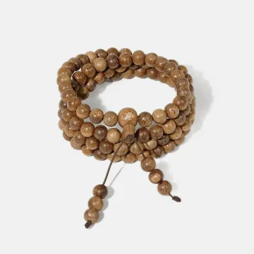Natural Agarwood Bracelet | Handcrafted Wood Jewelry for Women & Men