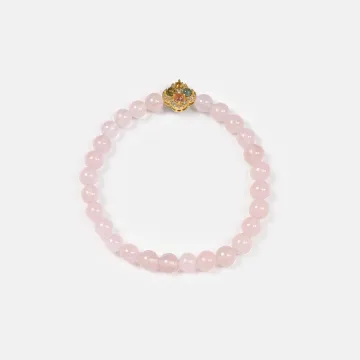 Rose Quartz Bracelet | Natural Stone Jewelry for Women & Men